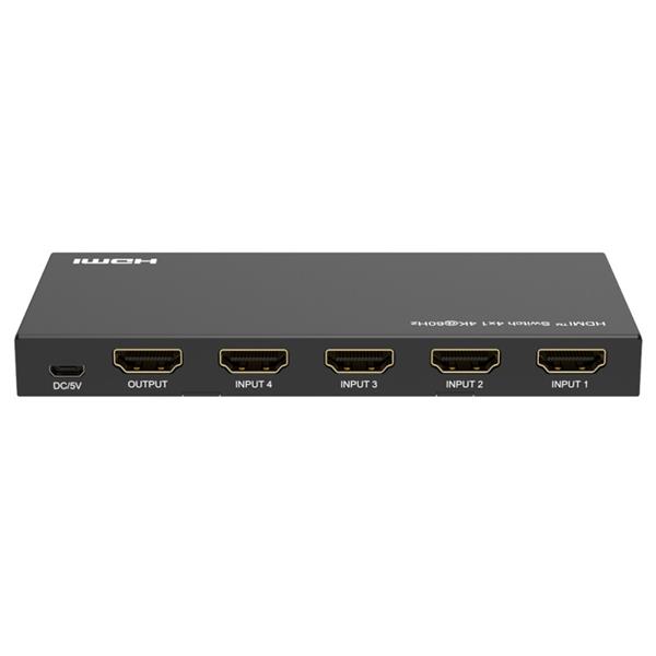 Grote foto hdmi switch 4k 4x in 1x uit met afstandsbediening hdmi sw 4x1 4k computers en software overige