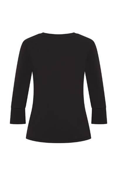 Grote foto travel top uni 3 4 mouw 2329 dark blue kleding dames t shirts
