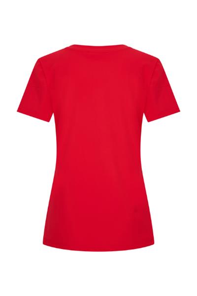 Grote foto travel t shirt uni red 2080 kleding dames t shirts