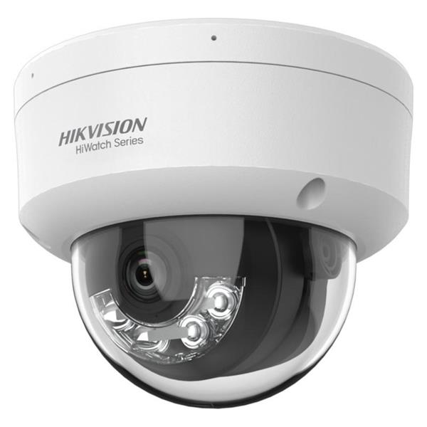 Grote foto hikvision 6mp colorvu dome camera witte leds microfoon d160ha lu audio tv en foto videobewakingsapparatuur