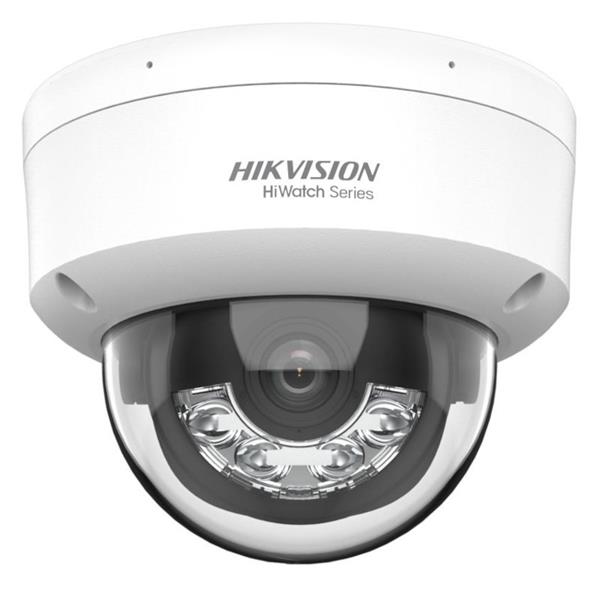 Grote foto hikvision 6mp colorvu dome camera witte leds microfoon d160ha lu audio tv en foto videobewakingsapparatuur