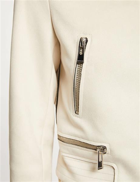 Grote foto straight jacket with suede effect 222 gsud nuage kleding dames jassen zomer