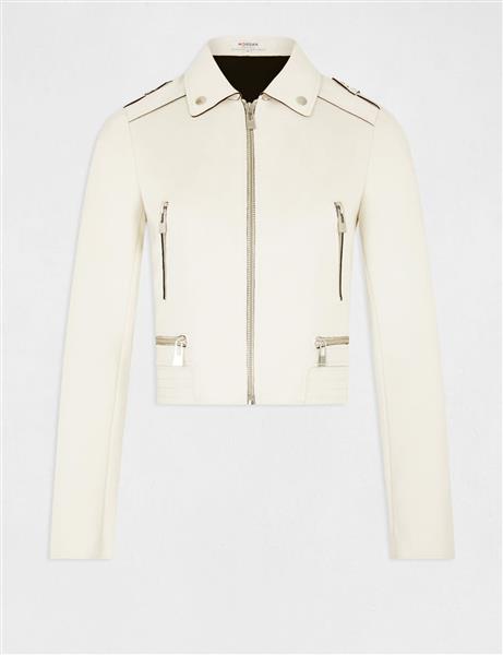 Grote foto straight jacket with suede effect 222 gsud nuage kleding dames jassen zomer