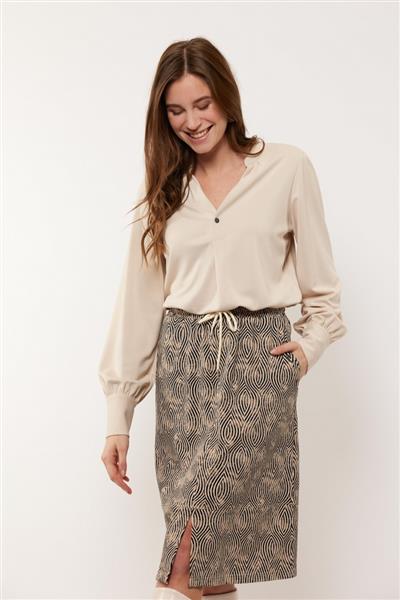 Grote foto barbara top 24vqg01 zand sahara kleding dames t shirts