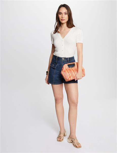 Grote foto jumper v neck short sleeves 242 mulyss off white kleding dames t shirts