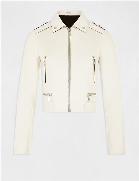Grote foto straight jacket with suede effect 222 gsud nuage kleding dames jassen zomer