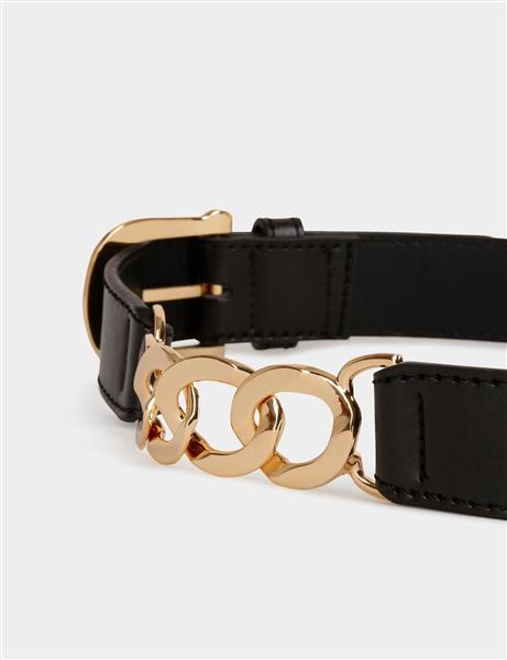 Grote foto belt with chain details white ladies kleding dames riemen