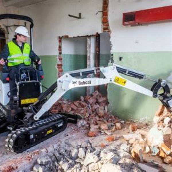 Grote foto bobcat e10e electric met gratis cw05 wissel en bakken doe het zelf en verbouw kranen en graafmachines