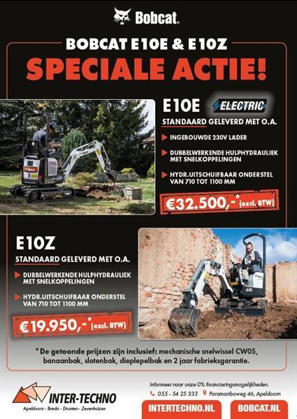 Grote foto bobcat e10e electric met gratis cw05 wissel en bakken doe het zelf en verbouw kranen en graafmachines