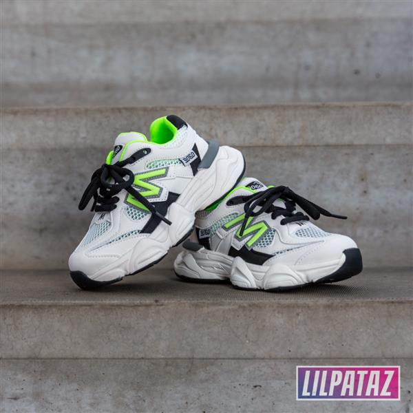 Grote foto styloz off white green maat 26 37 kindersneakers maat 31 kinderen en baby schoenen voor meisjes