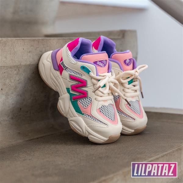 Grote foto styloz pink maat 22 37 kindersneakers maat 32 kinderen en baby schoenen voor meisjes