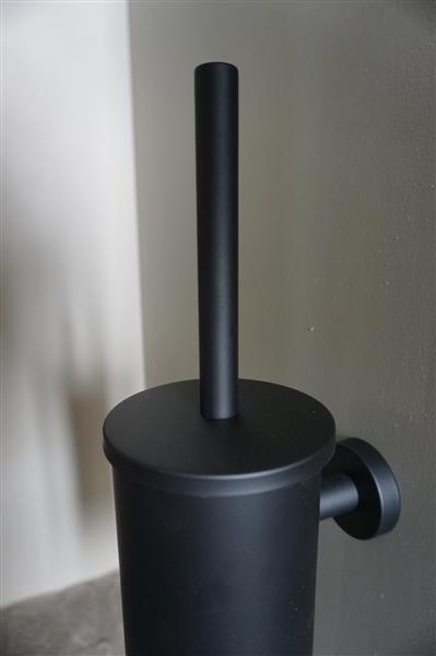 Grote foto toiletborstelhouder set zwart h39 x d9 cm huis en inrichting complete badkamers