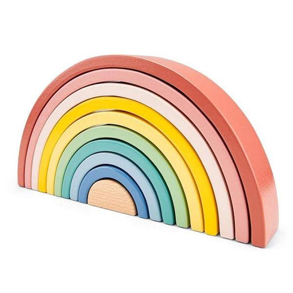 Grote foto xl houten regenboog 10 bogen pastel pastel kinderen en baby overige