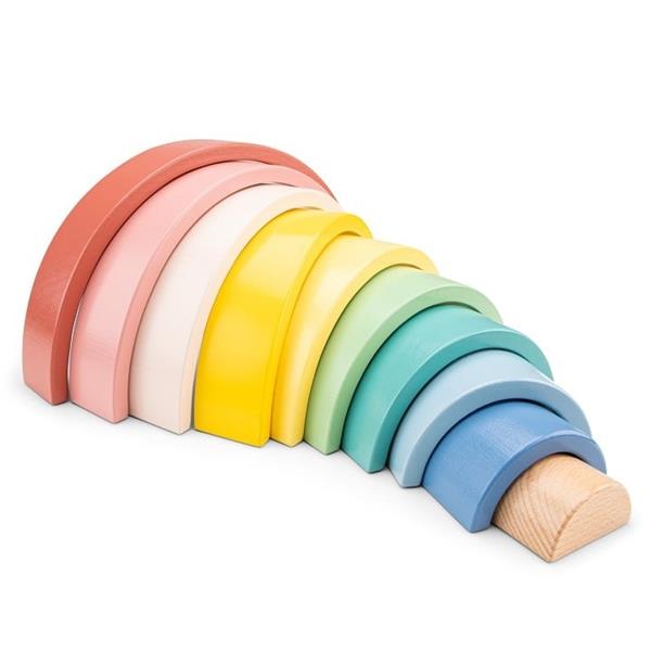 Grote foto xl houten regenboog 10 bogen pastel pastel kinderen en baby overige