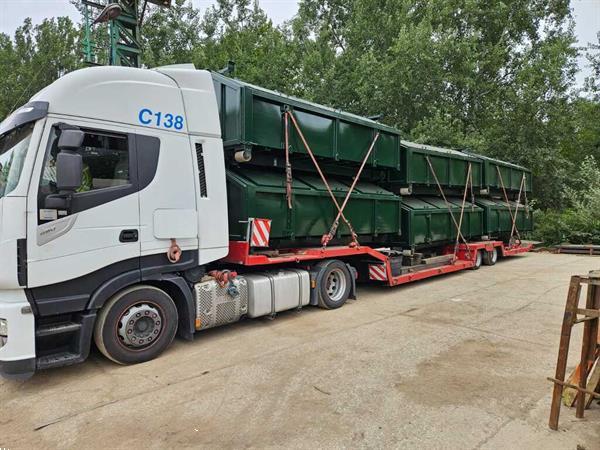 Grote foto puinhuisjes op slede doe het zelf en verbouw containers