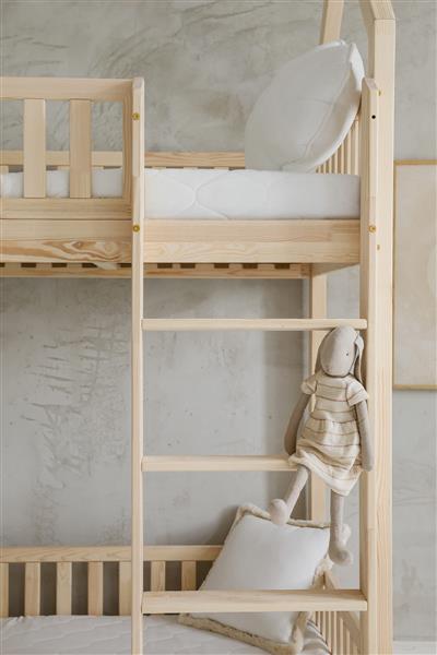 Grote foto stapelbedhuis naturel 200x90cm 200x90 kinderen en baby complete kinderkamers