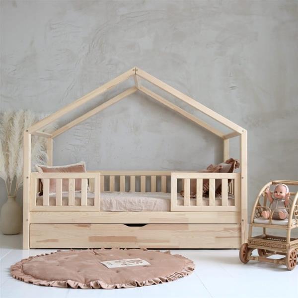 Grote foto bedhuis duo naturel 190x90cm met een slaaplade duo naturel 190x90cm kinderen en baby complete kinderkamers