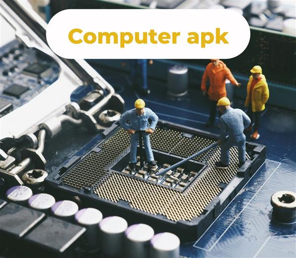 Grote foto uw lokale computer mannetje eerlijk en geduldig diensten en vakmensen pc en spelcomputers
