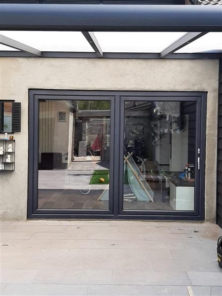 Grote foto 2 delige kantel schuifpuien antraciet kunststof doe het zelf en verbouw kozijnen en schuifpuien