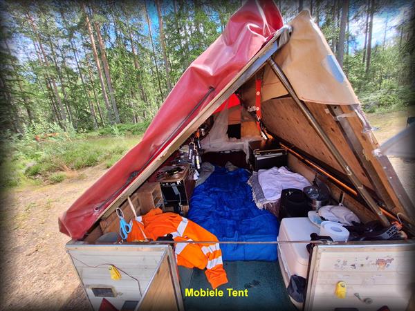 Grote foto vouwwagen aanhanger reis tent te koop caravans en kamperen vouwwagens