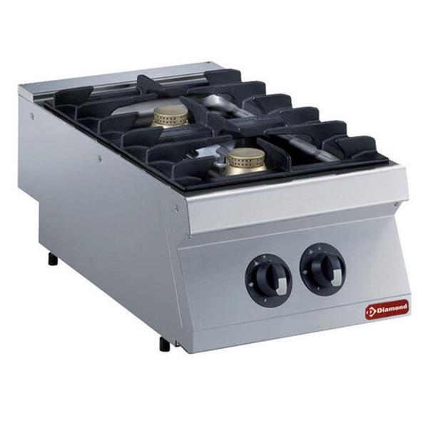 Grote foto gasfornuis met 2 vuren 2x 5 5 kw top diamond g17 2f4t n diversen overige diversen