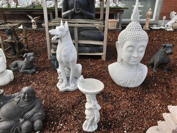 Grote foto het grootste aanbod boeddha beelden tuin en terras tuinbeelden en tuinkabouters