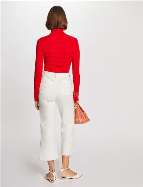 Grote foto long sleeved jumper turtleneck wine 132 mentos red kleding dames overige kledingstukken