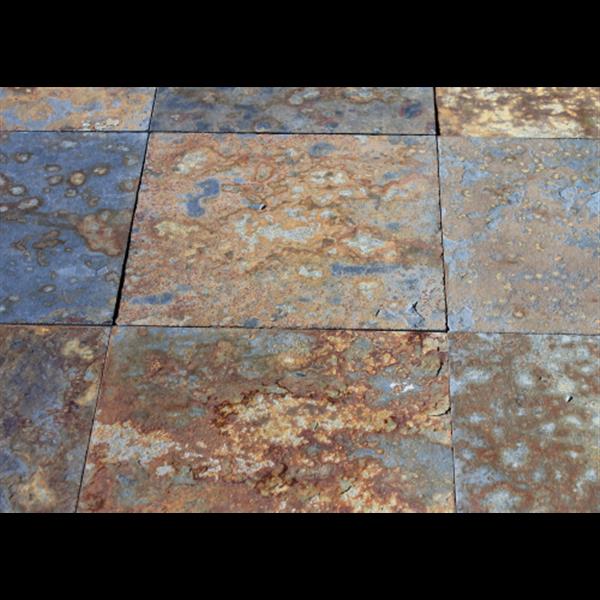 Grote foto natuursteen tuintegels oxide slate 60x60 cm tuin en terras tegels en terrasdelen