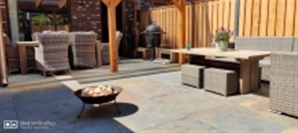 Grote foto natuursteen tuintegels oxide slate 80x80 cm tuin en terras tegels en terrasdelen
