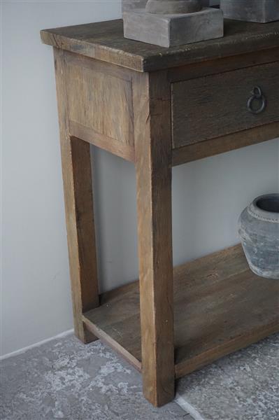 Grote foto sidetable rough dirty grey h91 x b220 x d45 cm huis en inrichting woningdecoratie