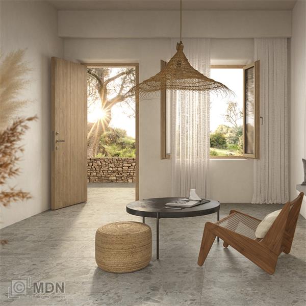 Grote foto terrazzo look vloertegels mat beige 60x60 cm gerectificeerd 1 08m doe het zelf en verbouw tegels