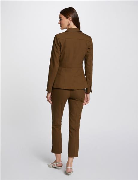 Grote foto buttoned waisted jacket khaki green ladies kleding dames jassen zomer
