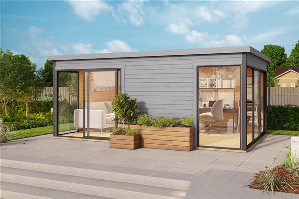 Grote foto tuinhuis blokhut domeo 3 set 508 8 x 321 9cm tuin en terras tuinhuisjes en blokhutten