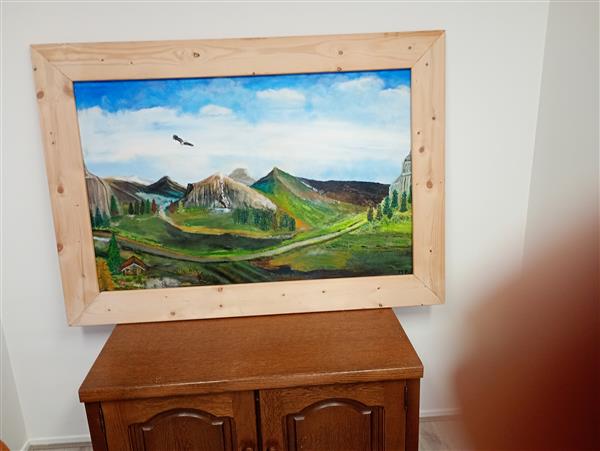 Grote foto eigen werk antiek en kunst modern