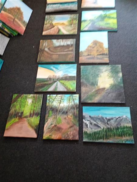 Grote foto eigen werk antiek en kunst modern