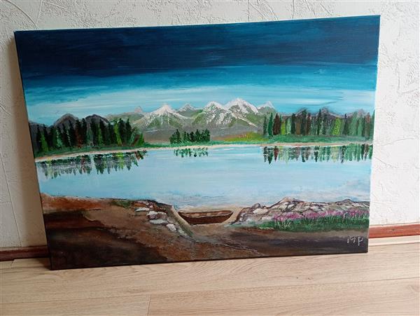 Grote foto eigen werk antiek en kunst modern