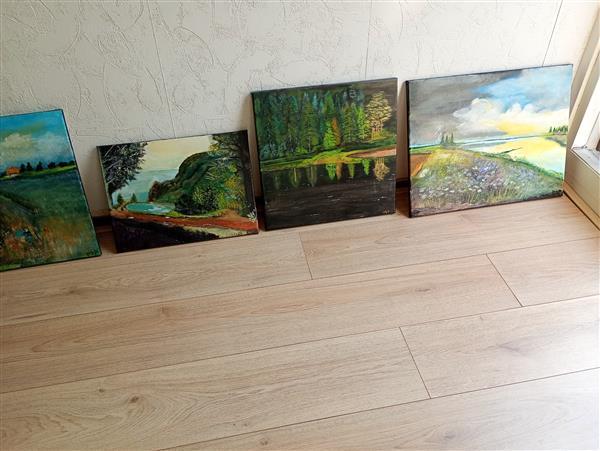 Grote foto eigen werk antiek en kunst modern