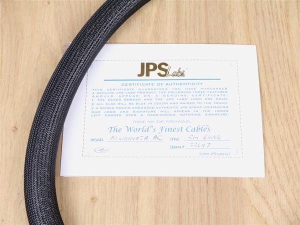 Grote foto jps labs aluminata highend audio power cable 2 0 metre new audio tv en foto onderdelen en accessoires