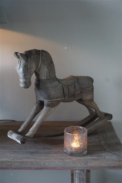 Grote foto oud houten hobbelpaard aura peeperkorn h42 x b54 x d11 cm huis en inrichting woningdecoratie