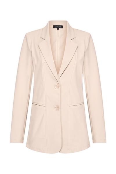 Grote foto travel uni lange blazer 2102a white kleding dames jassen zomer