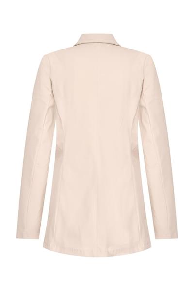 Grote foto travel uni lange blazer 2102a white kleding dames jassen zomer
