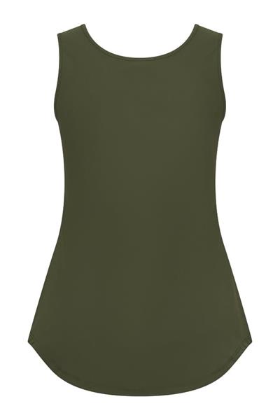 Grote foto top met kant uni 2129 deep depht kleding dames t shirts