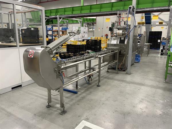 Grote foto g. mondini e 350 vg top seal verpakkingsmachine met ontnester agrarisch tuinbouw