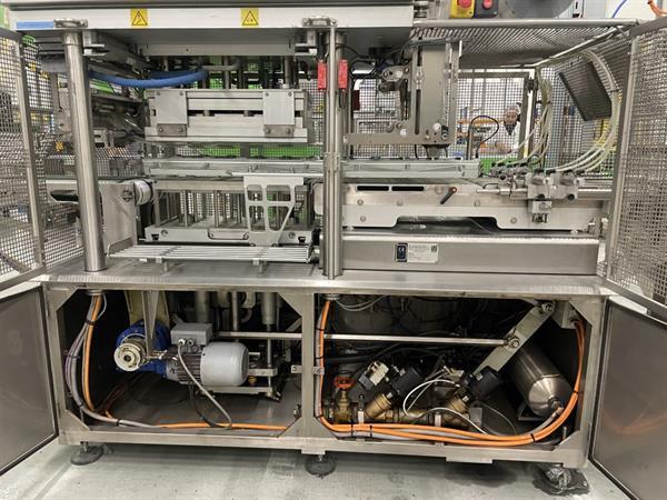 Grote foto g. mondini e 350 vg top seal verpakkingsmachine met ontnester agrarisch tuinbouw