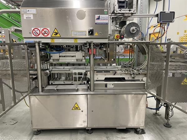Grote foto g. mondini e 350 vg top seal verpakkingsmachine met ontnester agrarisch tuinbouw