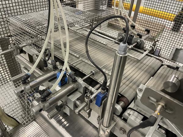 Grote foto g. mondini e 350 vg top seal verpakkingsmachine met ontnester agrarisch tuinbouw