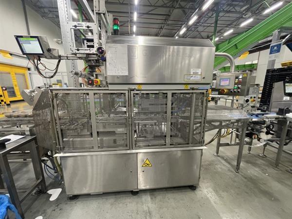 Grote foto g. mondini e 350 vg top seal verpakkingsmachine met ontnester agrarisch tuinbouw