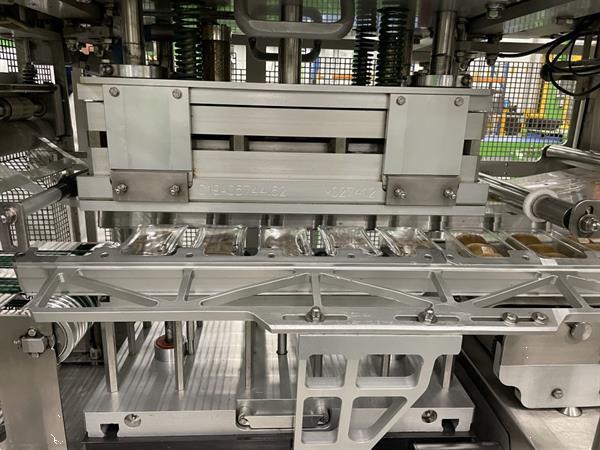 Grote foto g. mondini e 350 vg top seal verpakkingsmachine met ontnester agrarisch tuinbouw