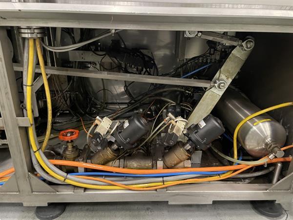 Grote foto g. mondini e 350 vg top seal verpakkingsmachine met ontnester agrarisch tuinbouw