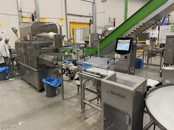 Grote foto g. mondini e 350 vg top seal verpakkingsmachine met ontnester agrarisch tuinbouw
